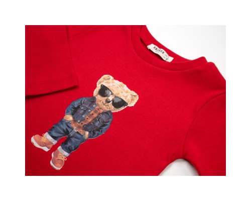 Кофта дитяча Breeze з ведмедиком (18152-104B-red)