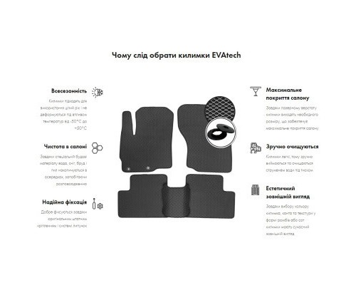 Килимок в багажник EVAtech Mercedes-Benz E-Class (W210) RWD 1995-2002 2 (MB21105B1RBB)