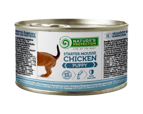 Консерви для собак Nature's Protection Puppy Starter Mousse Chicken 200 г (KIK45514)