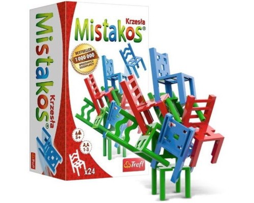 Настільна гра Trefl Стільчики для 3-ох гравців (Міstakos) українська (02326)