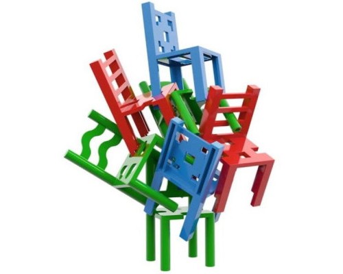 Настільна гра Trefl Стільчики для 3-ох гравців (Міstakos) українська (02326)