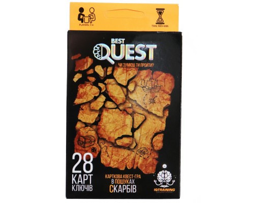 Настільна гра Danko Toys Best Quest У пошуках скарбів, українська (BQ-01-03U)