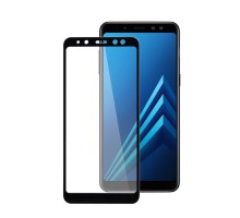 Скло захисне PowerPlant Full screen Samsung Galaxy A8+ (2018), Black (GL605439)