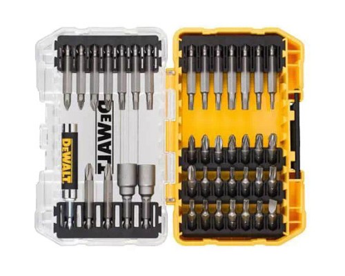 Набір біт DeWALT Phillips, Pozidriv, Torx, L = 25, 50 мм, головки 8, 10 мм, маг. держ., 40 шт, кейс (DT70705)