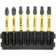 Набір біт DeWALT в касеті для Tough Case, FlexTorq, L57 мм,Рh2, Рz2,T20-2шт.T25-2шт.,T30 (DT70820)