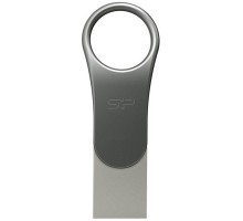 USB флеш накопичувач Silicon Power 128 GB DriveMobile C80 USB 3.1 + Type-C Silver (SP128GBUC3C80V1S) 