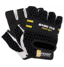 Рукавички для фітнесу Power System Basic EVO PS-2100 Black Yellow Line XL (PS_2100E_XL_Black/Yellow)