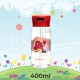 Пляшка для води Casno 400 мл KXN-1195 Червона краб з соломинкою (KXN-1195_Red)