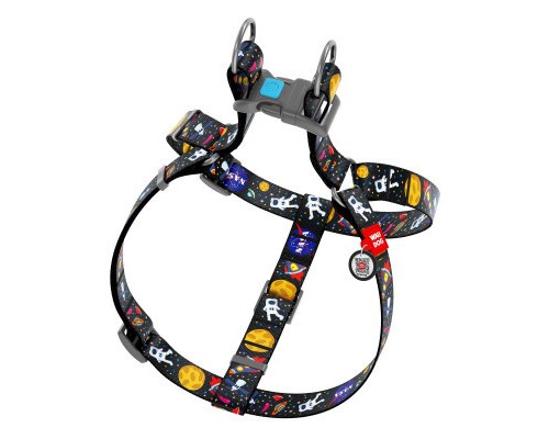 Шлея для собак WAUDOG Nylon з QR паспортом анатомічна 