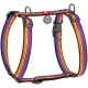 Шлея для собак WAUDOG Nylon з QR паспортом анатомічна H-подібна 