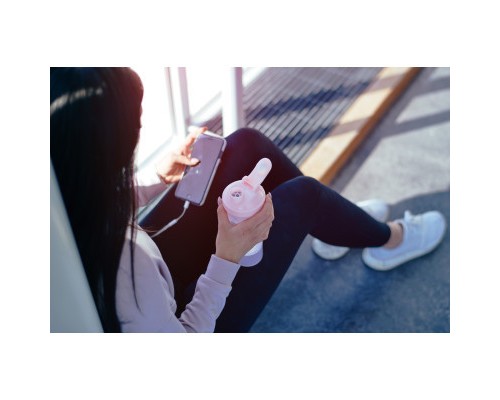 Шейкер спортивний SmartShake Slim 500ml Cotton Pink (10252501)