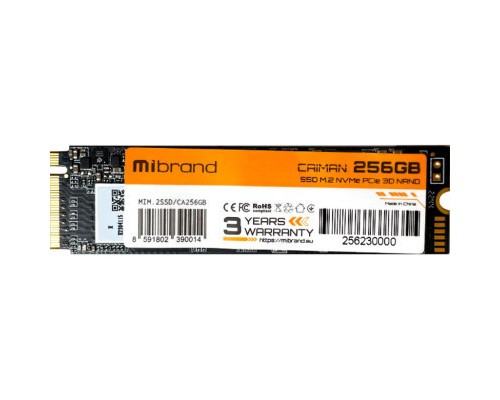 Накопичувач SSD M.2 2280 256GB Mibrand (MIM.2SSD/CA256GB)