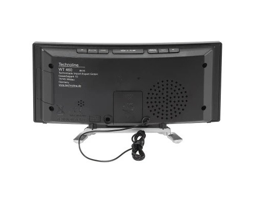 Настільний годинник Technoline WT460 Blue LED з радіо Black/Silver (DAS301824) Настільний годинник Technoline WT460 Blue LED з радіо Black/Silver (DAS301824)