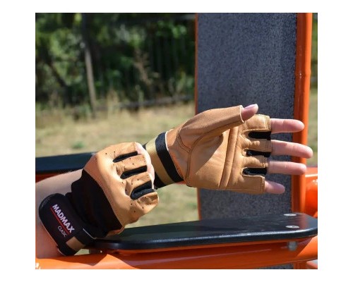 Рукавички для фітнесу MadMax MFG-248 Clasic Brown S (MFG-248-Brown_S)