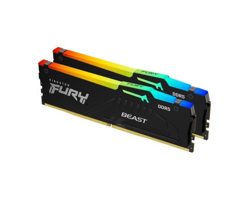 Модуль пам'яті для комп'ютера DDR5 64GB (2x32GB) 5600 MHz Beast RGB Kingston Fury (ex.HyperX) (KF556C36BBEAK2-64) Модуль пам'яті для комп'ютера DDR5 64GB (2x32GB) 5600 MHz Beast RGB Kingston Fury (ex.HyperX) (KF556C36BBEAK2-64)