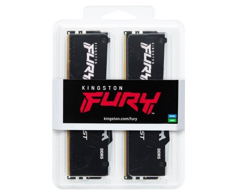 Модуль пам'яті для комп'ютера DDR5 64GB (2x32GB) 5600 MHz Beast RGB Kingston Fury (ex.HyperX) (KF556C36BBEAK2-64) Модуль пам'яті для комп'ютера DDR5 64GB (2x32GB) 5600 MHz Beast RGB Kingston Fury (ex.HyperX) (KF556C36BBEAK2-64)