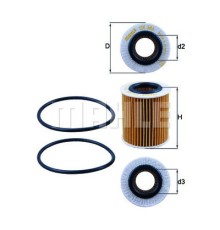 Фільтр масляний Mahle OX386DECO