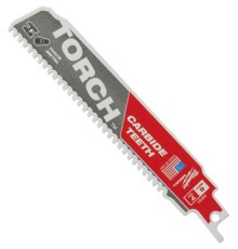 Полотно Milwaukee для шабельної пили, TORCH CARBIDE 150мм, крок 3,6мм, 5шт, метал (48005501)