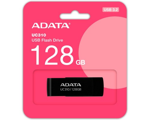 USB флеш накопичувач ADATA 128GB UC310 USB 3.2 Black (UC310-128G-RBK) 