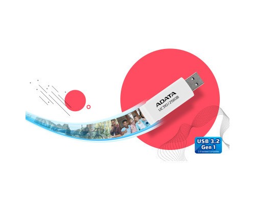USB флеш накопичувач ADATA 128GB UC310 USB 3.2 Black (UC310-128G-RBK) 