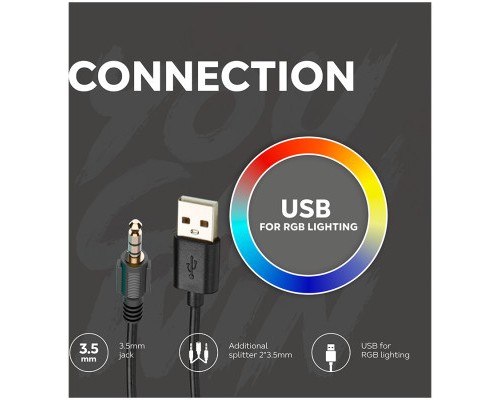 Навушники Canyon GH-9A Darkless Gaming 3.5 мм RGB Black (CND-SGHS9A)