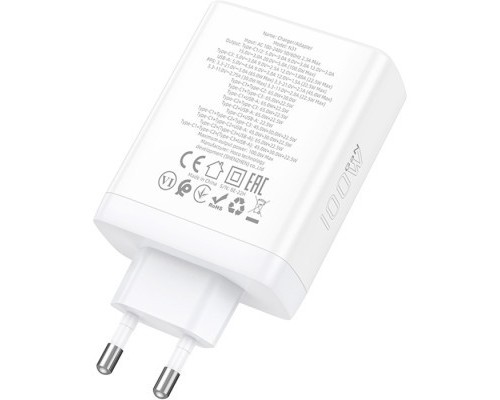 Зарядний пристрій HOCO N31 White (6931474784179)