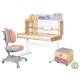 Парта з кріслом Mealux Timberdesk L (парта+кресло+тумба) (BD-690 L+ box BD 920-2 PN+Y-115 PG)