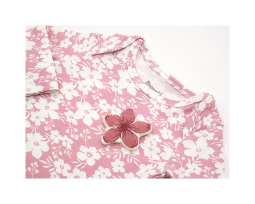 Набір дитячого одягу Miniworld з квіточками (16350-62G-pink)