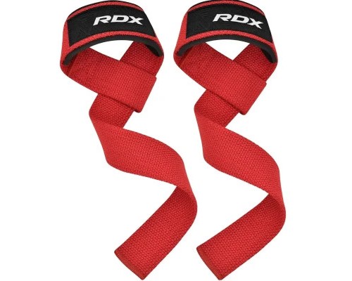 Кистьові лямки RDX W1 Gym Single Strap Red Plus (WAN-W1R+)