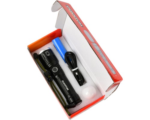 Ліхтар Quantum Solid Highlight 10W LED + дімер з функцією Power Bank (QM-FL1021-CB)