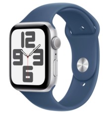 Смарт-годинник Apple Watch SE 2024 GPS 44mm Silver Aluminium Case with Denim Sport Band - S/M (MXEQ3QH/A)
