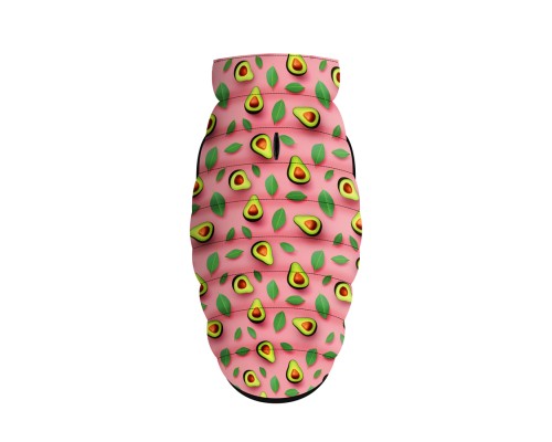 Курточка для тварин WAUDOG Clothes Авокадо на рожевому XS 22 (401-4051)