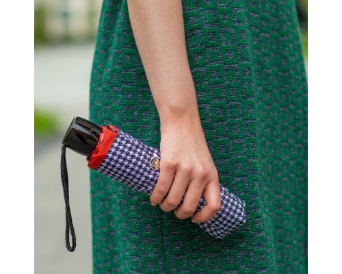 Парасоля Fulton L354-041154 Minilite-2 Houndstooth Red Border (L354-041154)