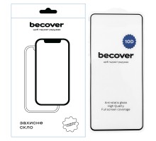 Скло захисне BeCover Motorola Moto G55 10D Black (712717)