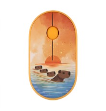 Мишка 2E MF300 CAPYBARASUNSET Silent Wireless/Bluetooth Yellow (2E-MF300WCAPIBARAYW)