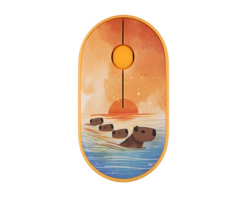 Мишка 2E MF300 CAPYBARASUNSET Silent Wireless/Bluetooth Yellow (2E-MF300WCAPIBARAYW)