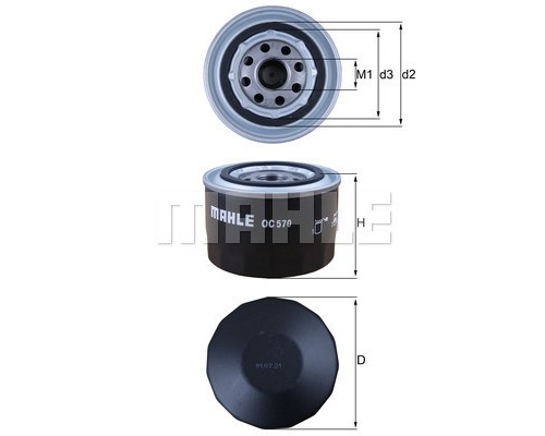 Фільтр масляний Mahle OC570