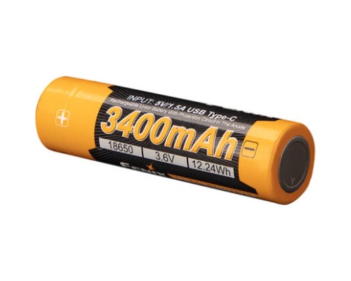 Акумулятор Fenix 18650 (3400 mAh) Type-C (ARB-L18-3400U-V30)