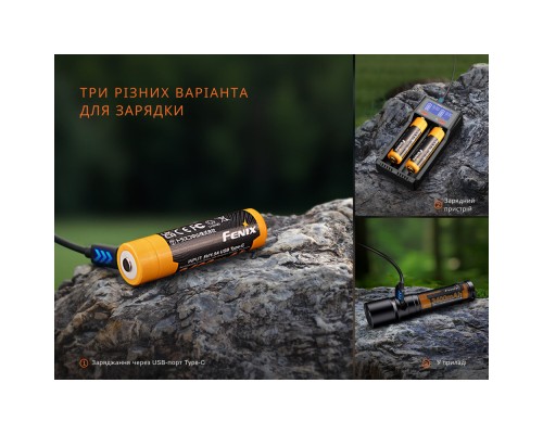 Акумулятор Fenix 18650 (3400 mAh) Type-C (ARB-L18-3400U-V30)
