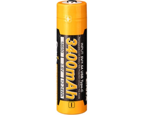 Акумулятор Fenix 18650 (3400 mAh) Type-C (ARB-L18-3400U-V30)