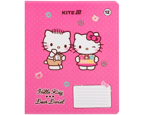 Зошит Kite Hello Kitty, 12 аркушів, клітинка (HK25-232-2)