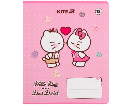 Зошит Kite Hello Kitty, 12 аркушів, клітинка (HK25-232-2)