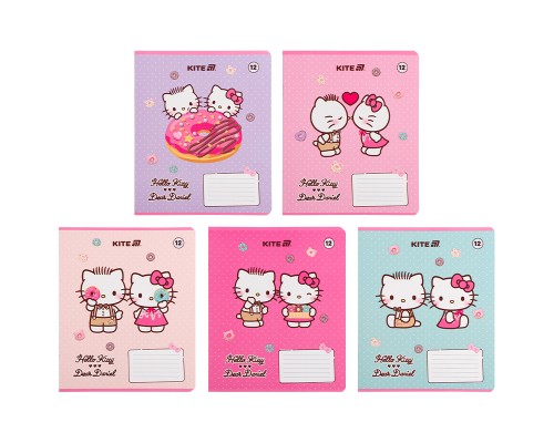 Зошит Kite Hello Kitty, 12 аркушів, клітинка (HK25-232-2)
