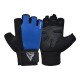 Рукавички для фітнесу RDX W1 Half Blue Plus M (WGA-W1HU-M+)