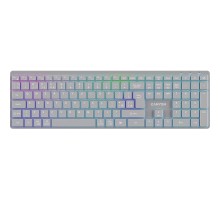 Клавіатура Canyon HKB-W11 Slim Dual Mode Wireless/Bluetooth RGB UA Grey (CNS-HBTK11G)