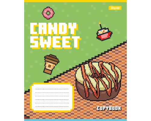 Зошит 1 вересня Candy sweet А5 12 аркушів коса лінія (767201)