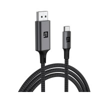 Кабель мультимедійний USB-C to DisplayPort 2.0m 4K60Hz black Armorstandart (ARM76892)