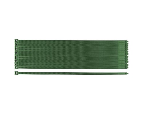 Стяжка Neo Tools 50шт, пластик, 7.6х380мм, зелена (15-971)