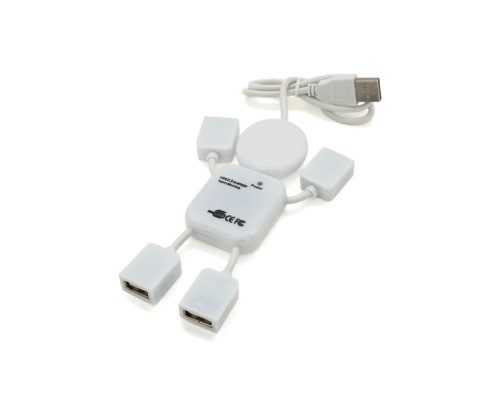 Концентратор Voltronic USB 2.0 to 4xUSB man OEM (YT-HM4-W)