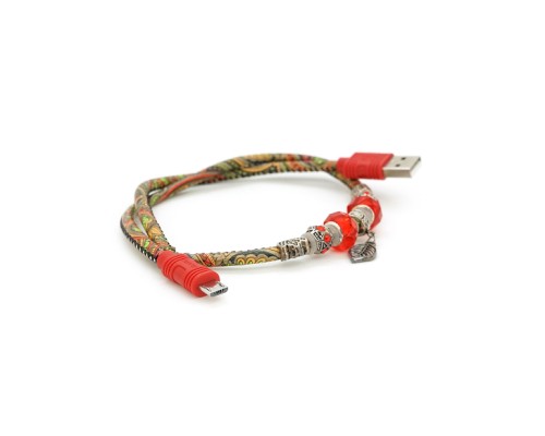 Дата кабель USB 2.0 AM to Micro 5P 0.5m 2.4A red iKAKU (YT-iK/PT-MR)